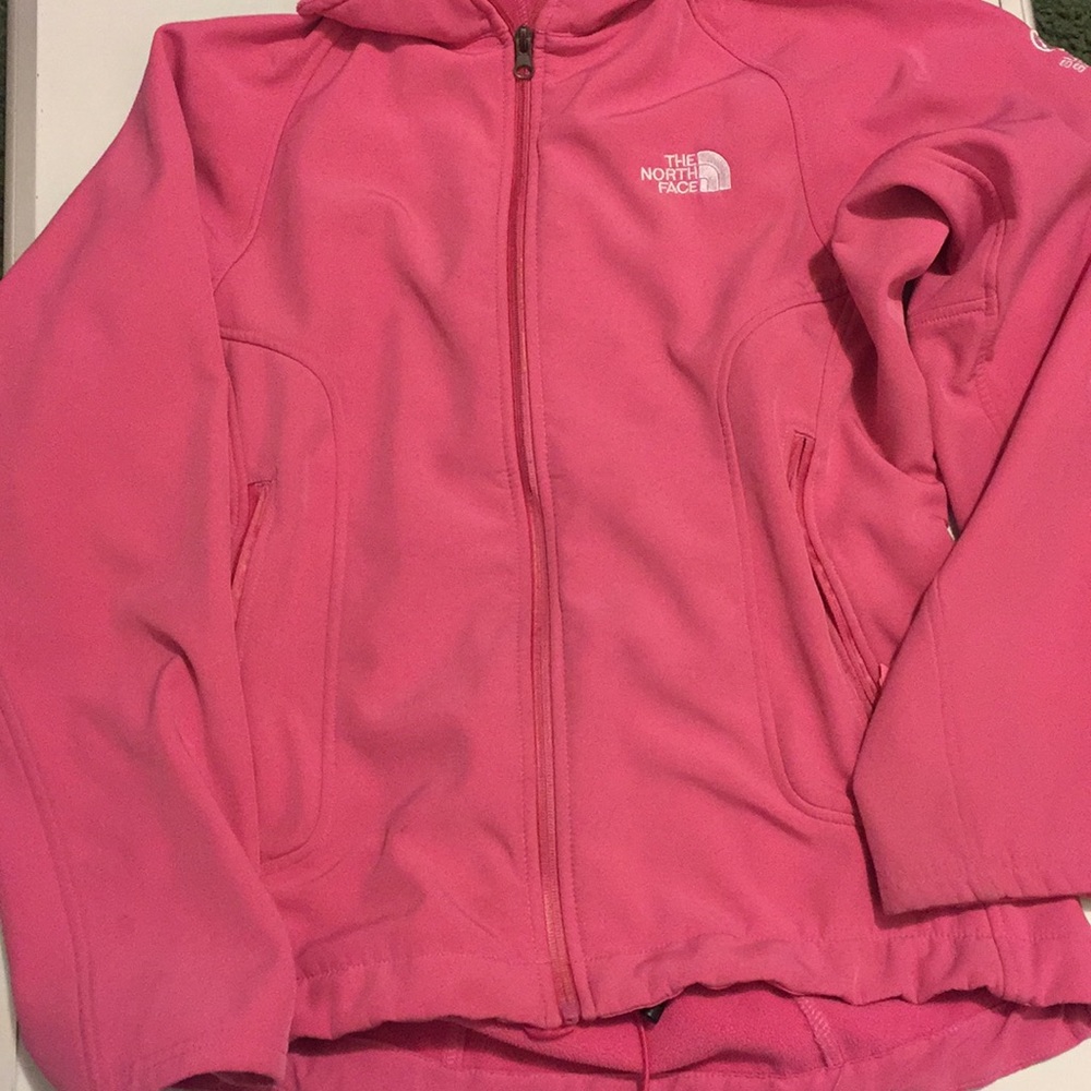 Pink north face jacket